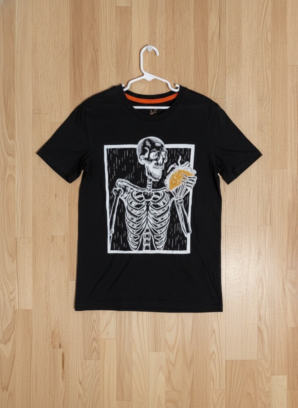 Skeleton Taco Black T-Shirt Sz 10
